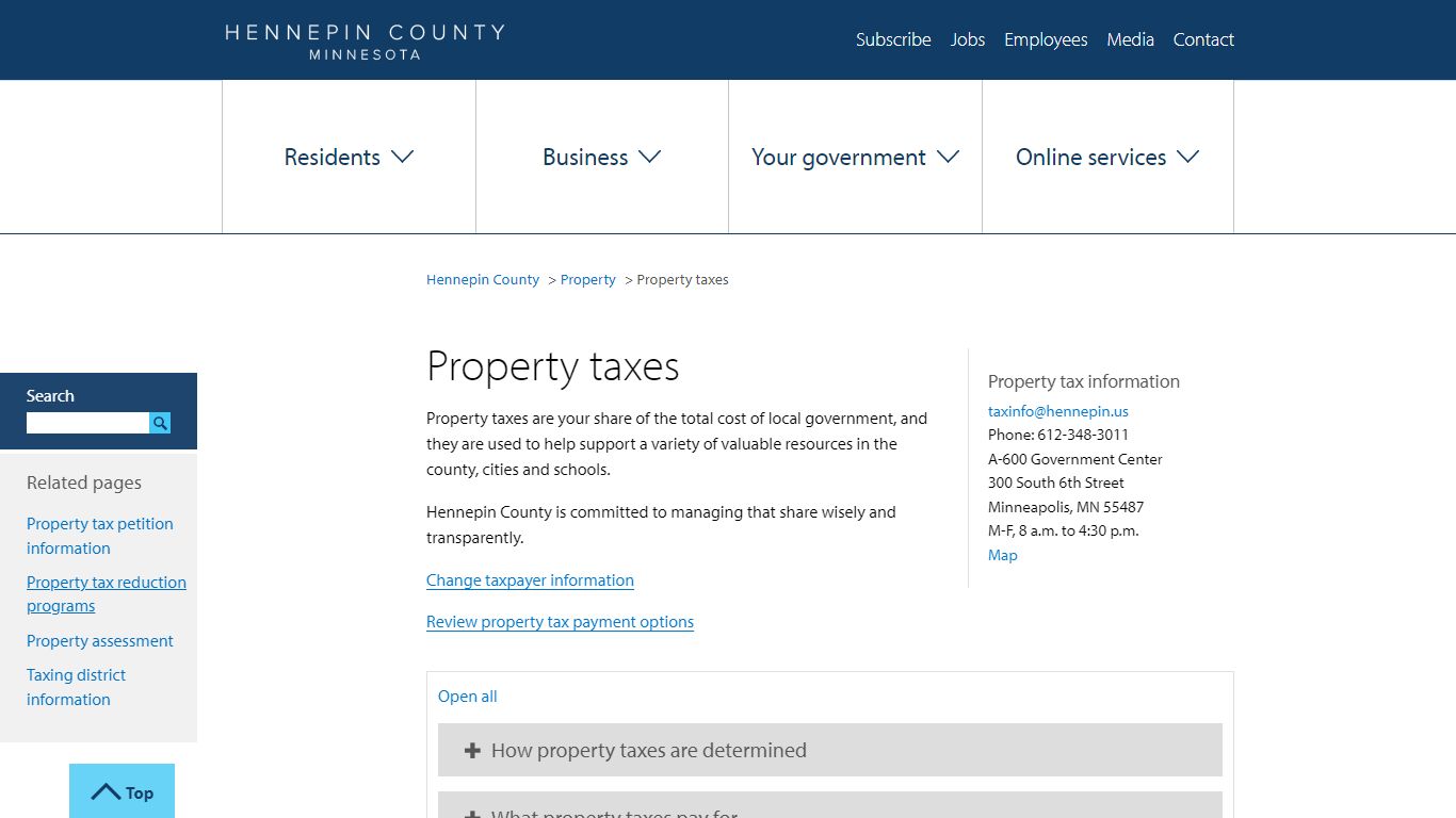 Property taxes | Hennepin County